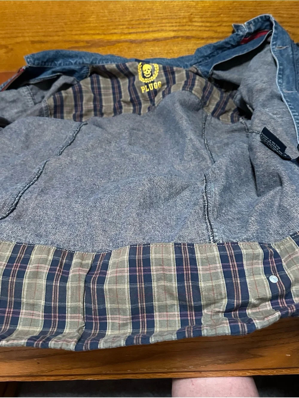 Men's Denim jacket Plugg brand size xl